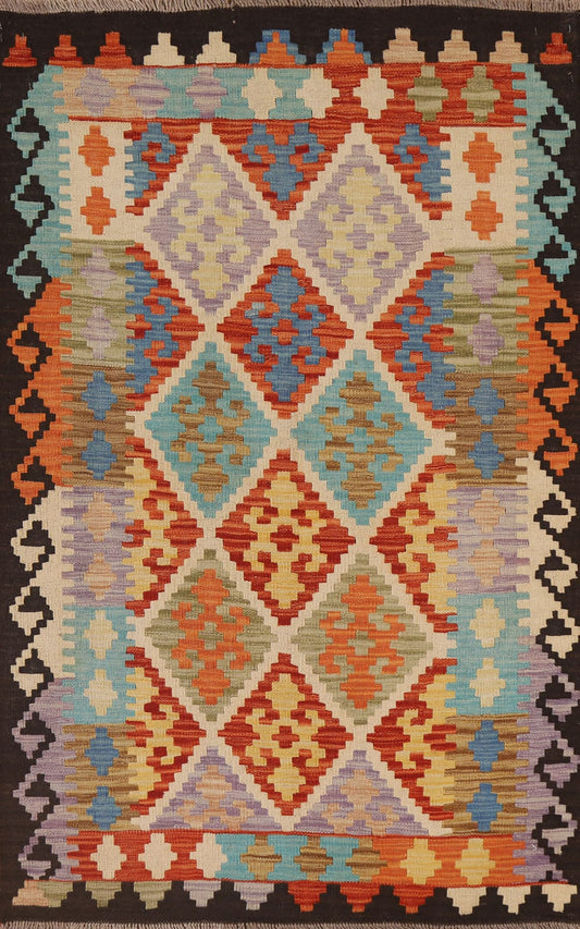 Hand-Woven Kilim Oriental Area Rug 3x5