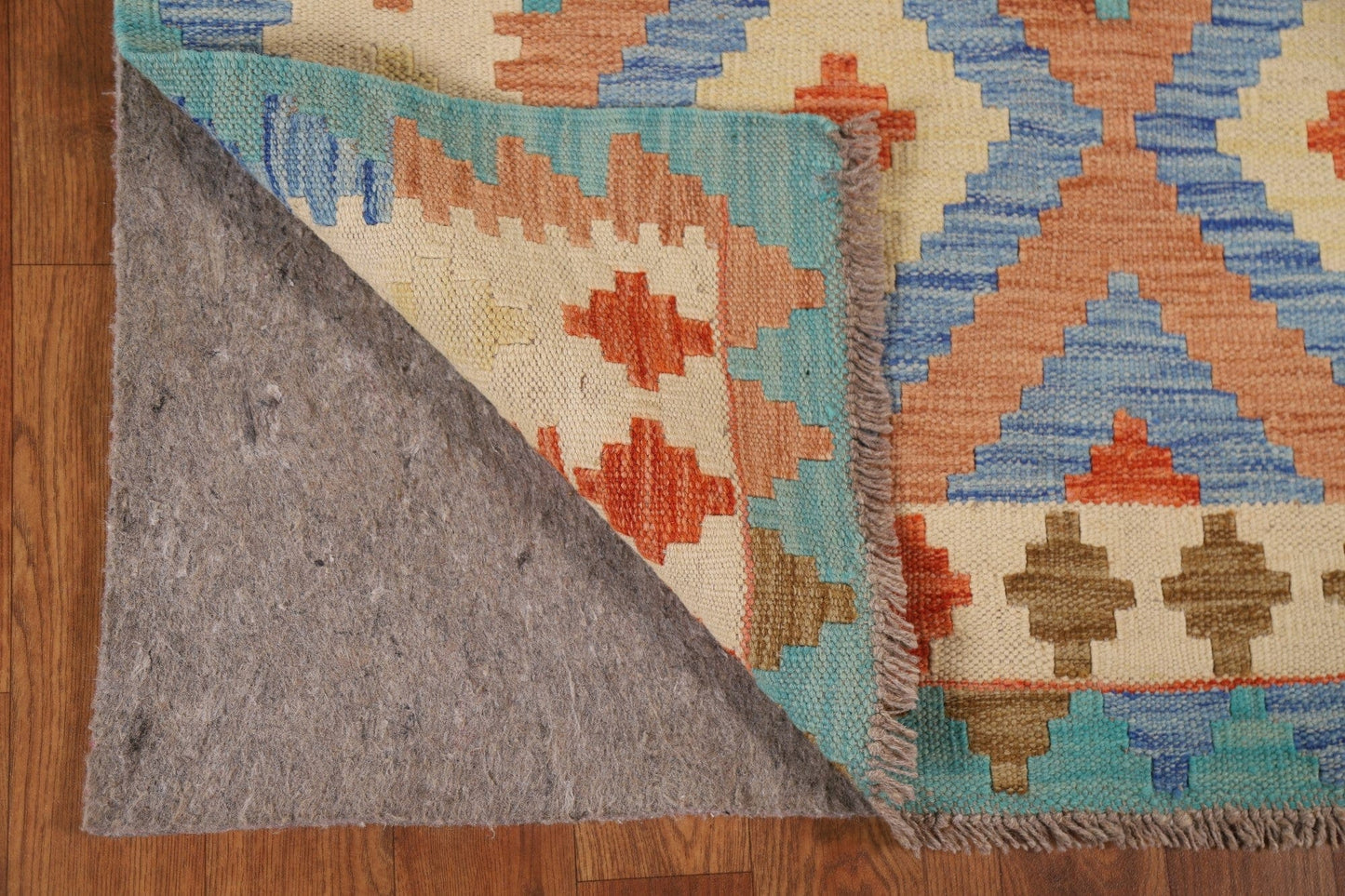 Reversible Wool Kilim Oriental Area Rug 3x5