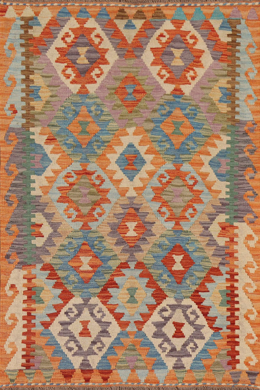 Geometric Kilim Oriental Area Rug 3x5