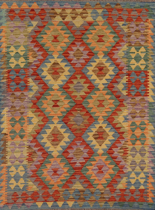 South Western Kilim Oriental Area Rug 4x6