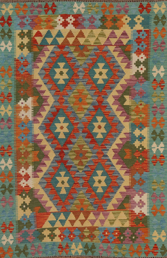 South Western Kilim Oriental Area Rug 4x6