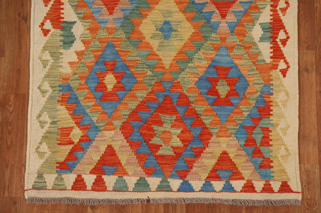 Multi-Color Kilim Geometric Area Rug 3x5