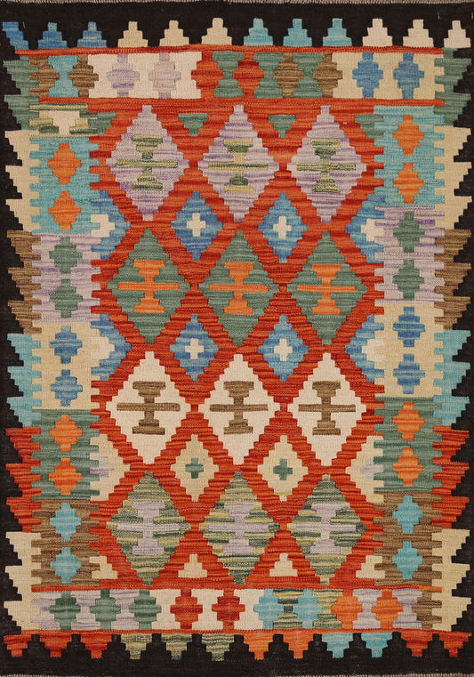 Geometric Kilim Oriental Area Rug 3x5