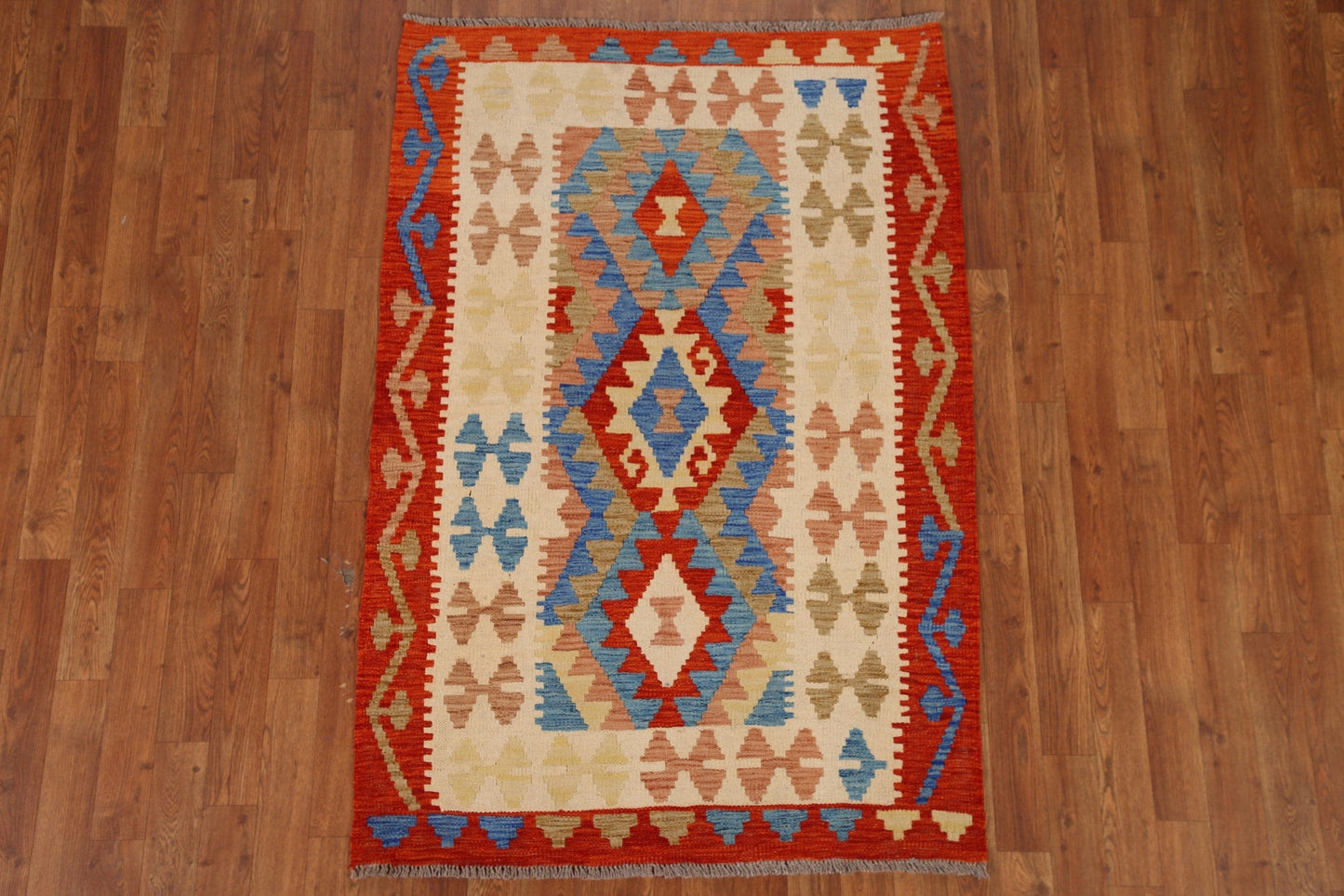 Geometric Kilim Oriental Area Rug 3x5