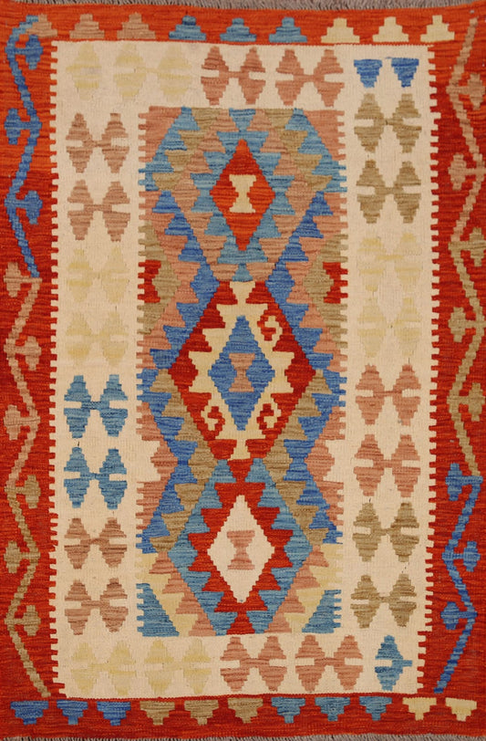 Geometric Kilim Oriental Area Rug 3x5