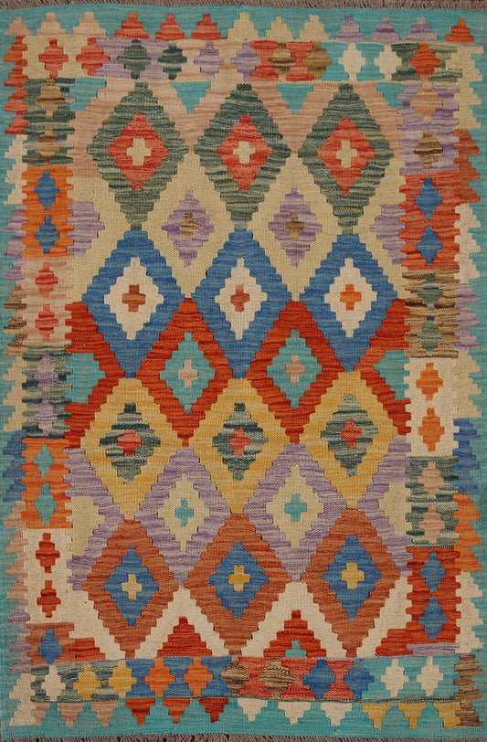 Geometric Kilim Oriental Area Rug 3x5