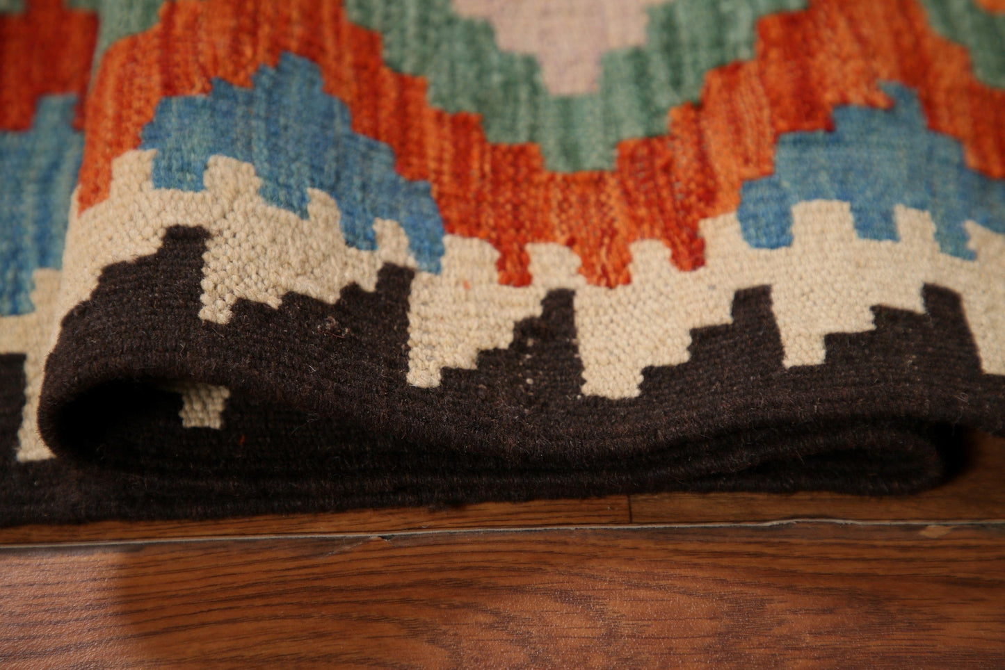 Reversible Wool Kilim Oriental Area Rug 3x5