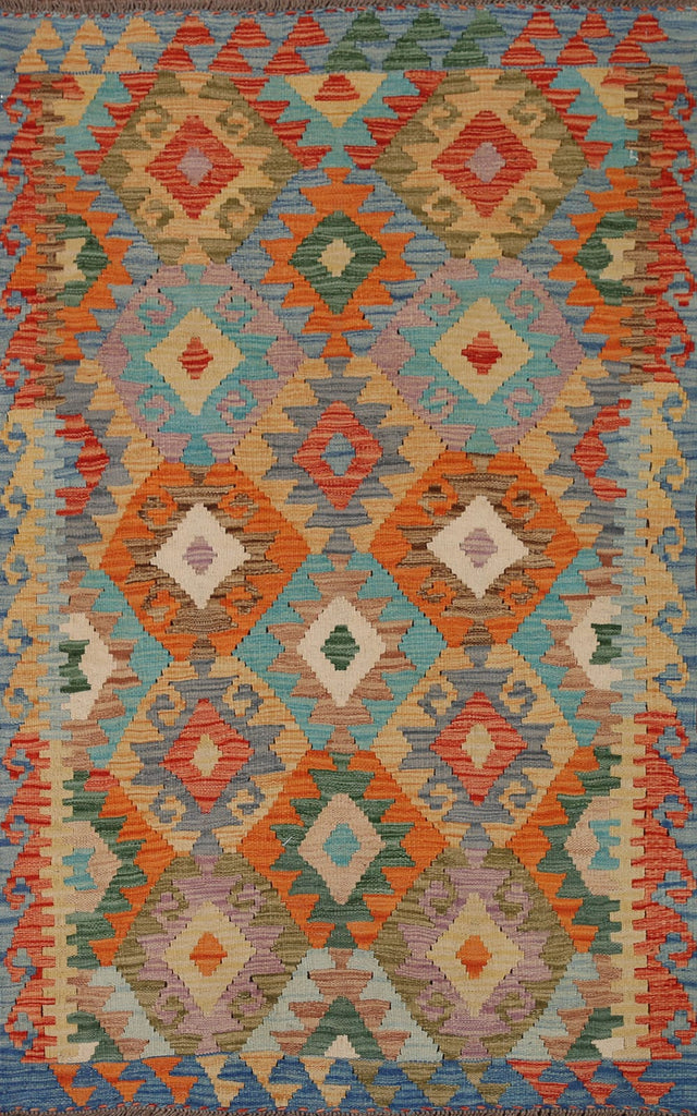 Geometric Kilim Oriental Area Rug 3x5