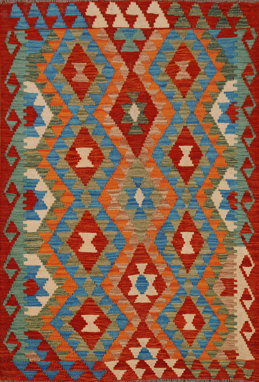 Geometric Kilim Oriental Area Rug 3x5