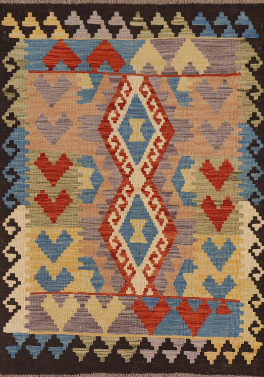 Geometric Kilim Oriental Area Rug 3x5