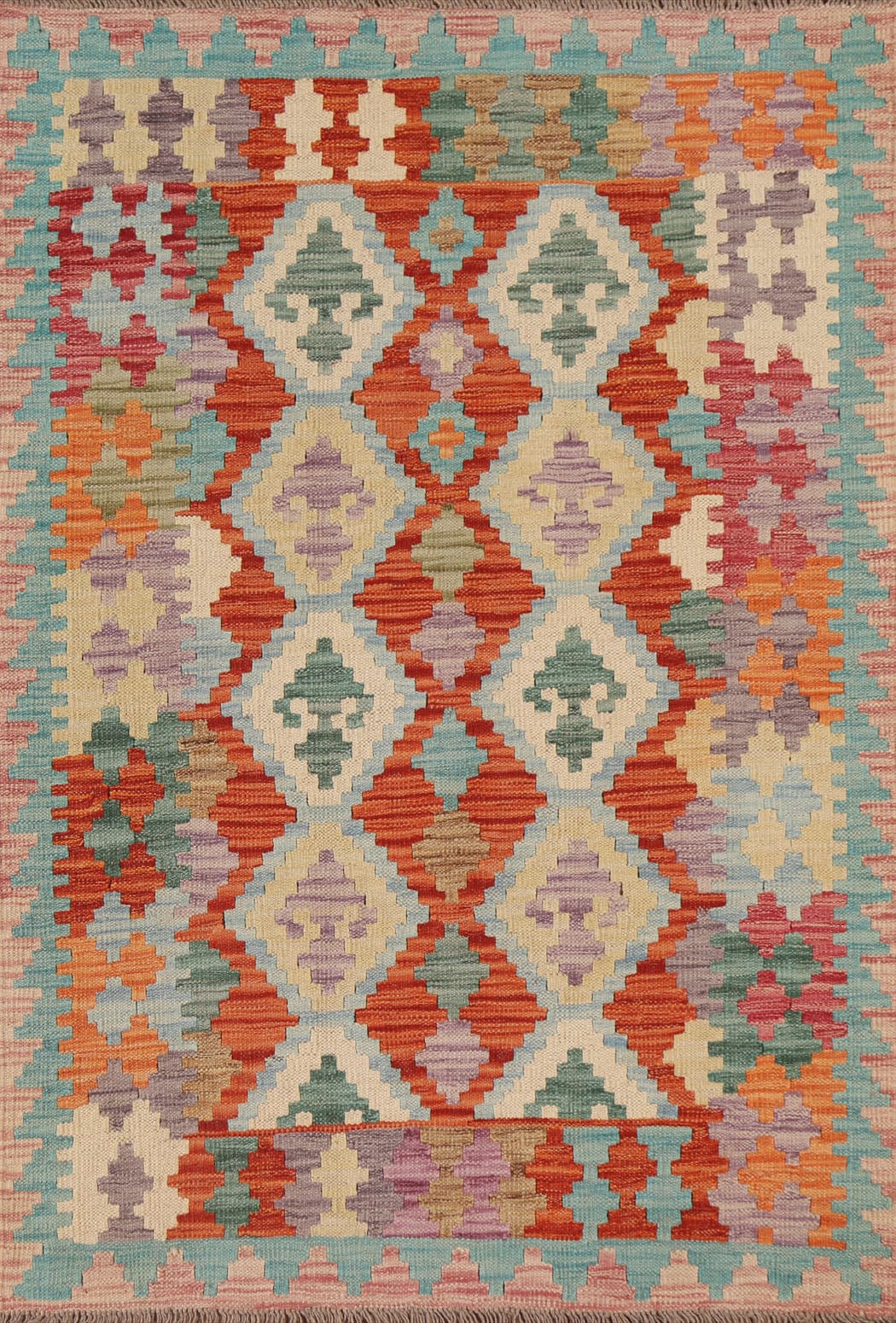 Geometric Kilim Oriental Area Rug 3x5