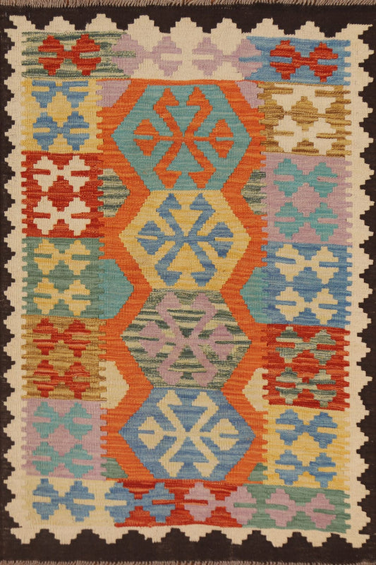 South Western Kilim Oriental Wool Rug 3x5