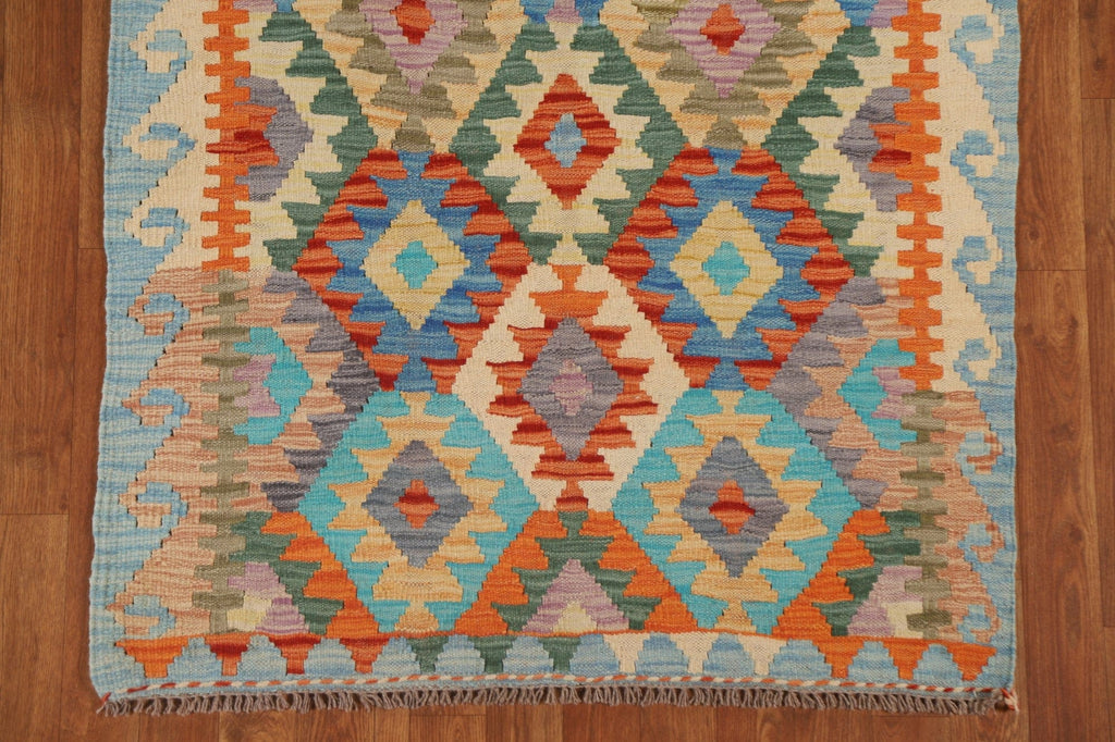 Multi-Color Kilim Oriental Area Rug 3x5