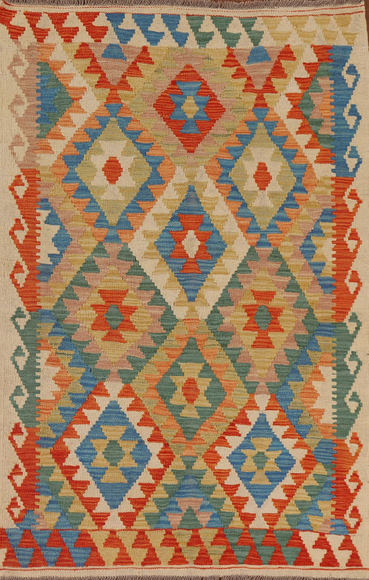 Geometric Kilim Oriental Area Rug 3x5