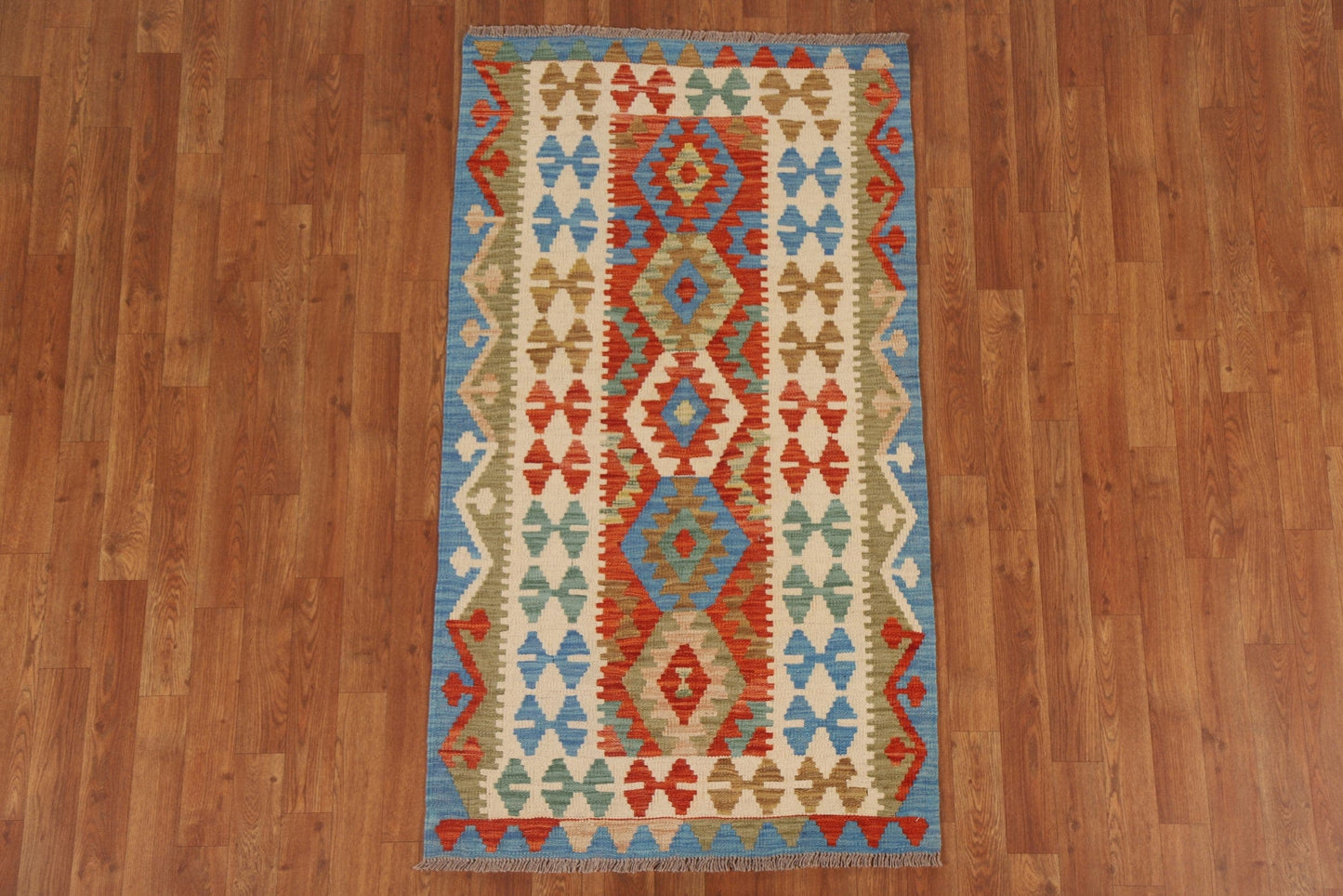 Geometric Kilim Oriental Area Rug 3x5