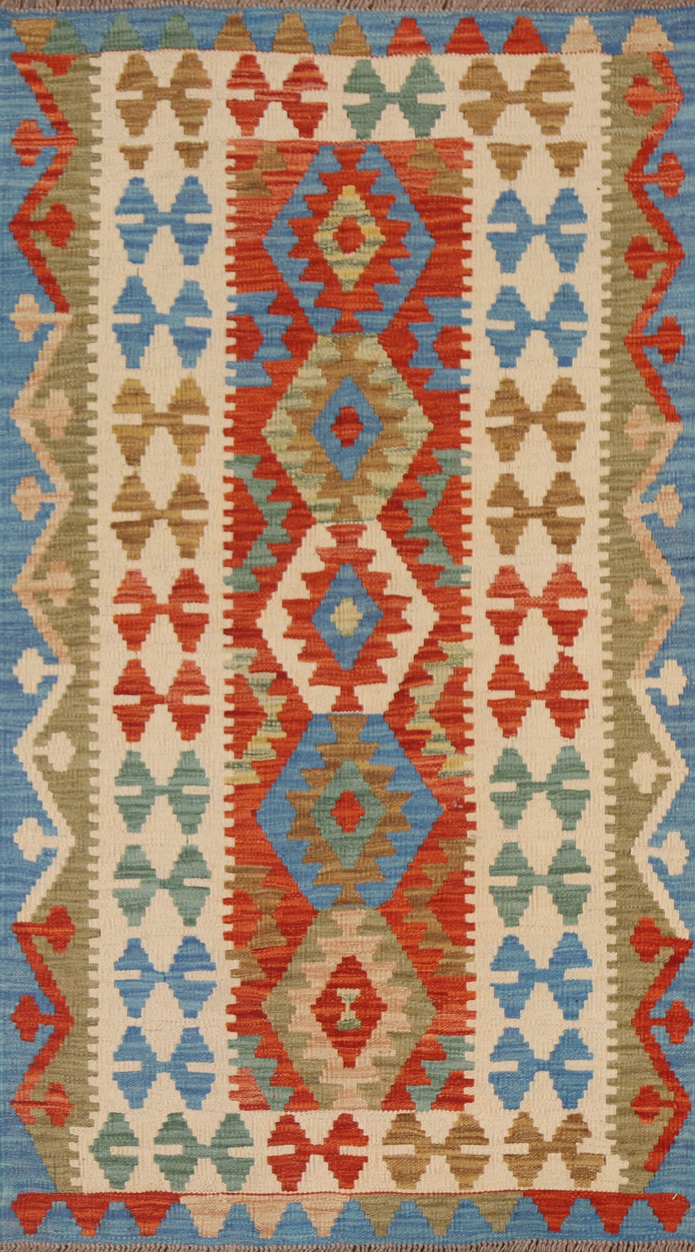 Geometric Kilim Oriental Area Rug 3x5