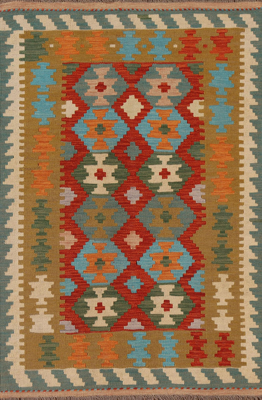 Geometric Kilim Oriental Area Rug 3x5