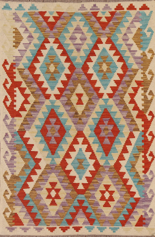 Geometric Kilim Oriental Area Rug 3x5