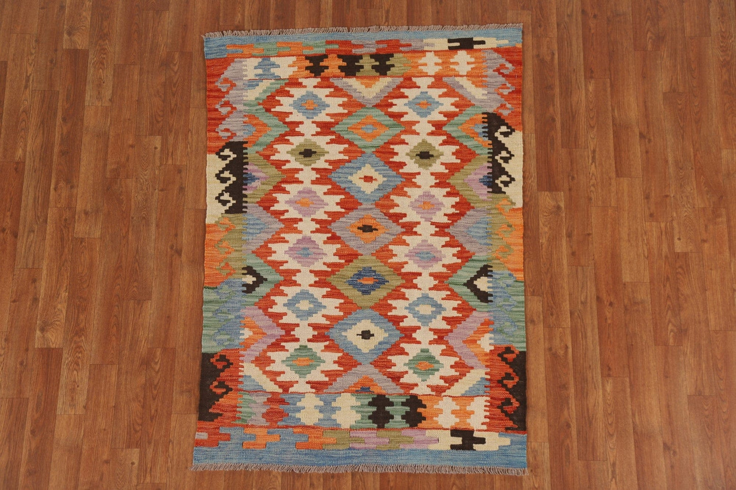 Reversible Wool Kilim Oriental Rug 3x5