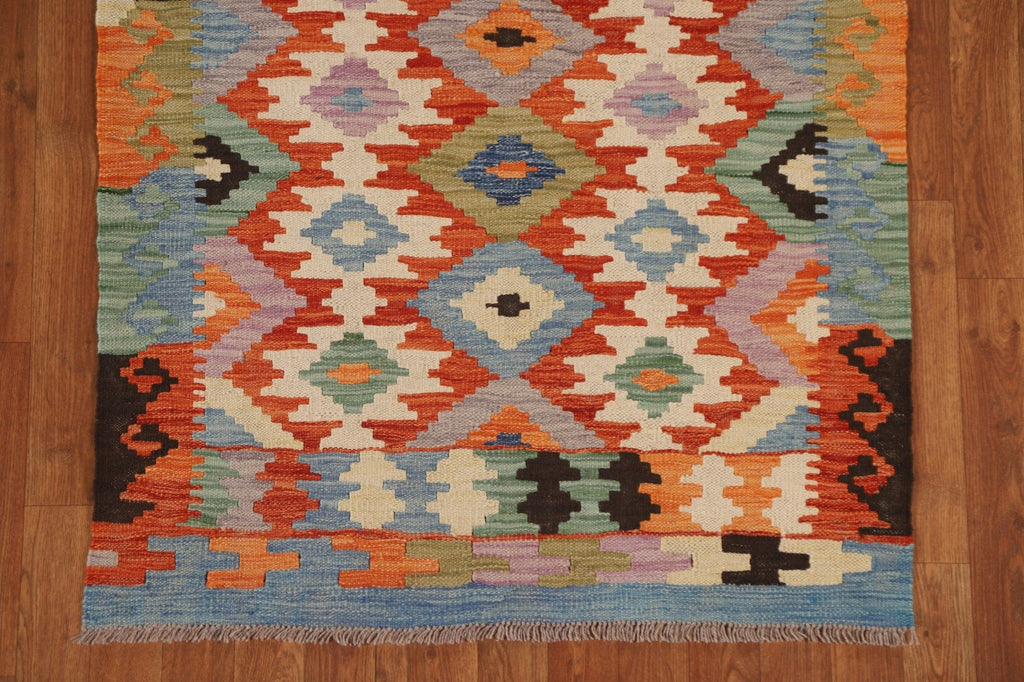 Reversible Wool Kilim Oriental Rug 3x5