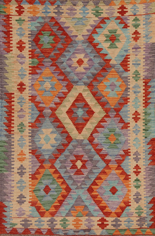 South Western Kilim Reversible Area Rug 3x5