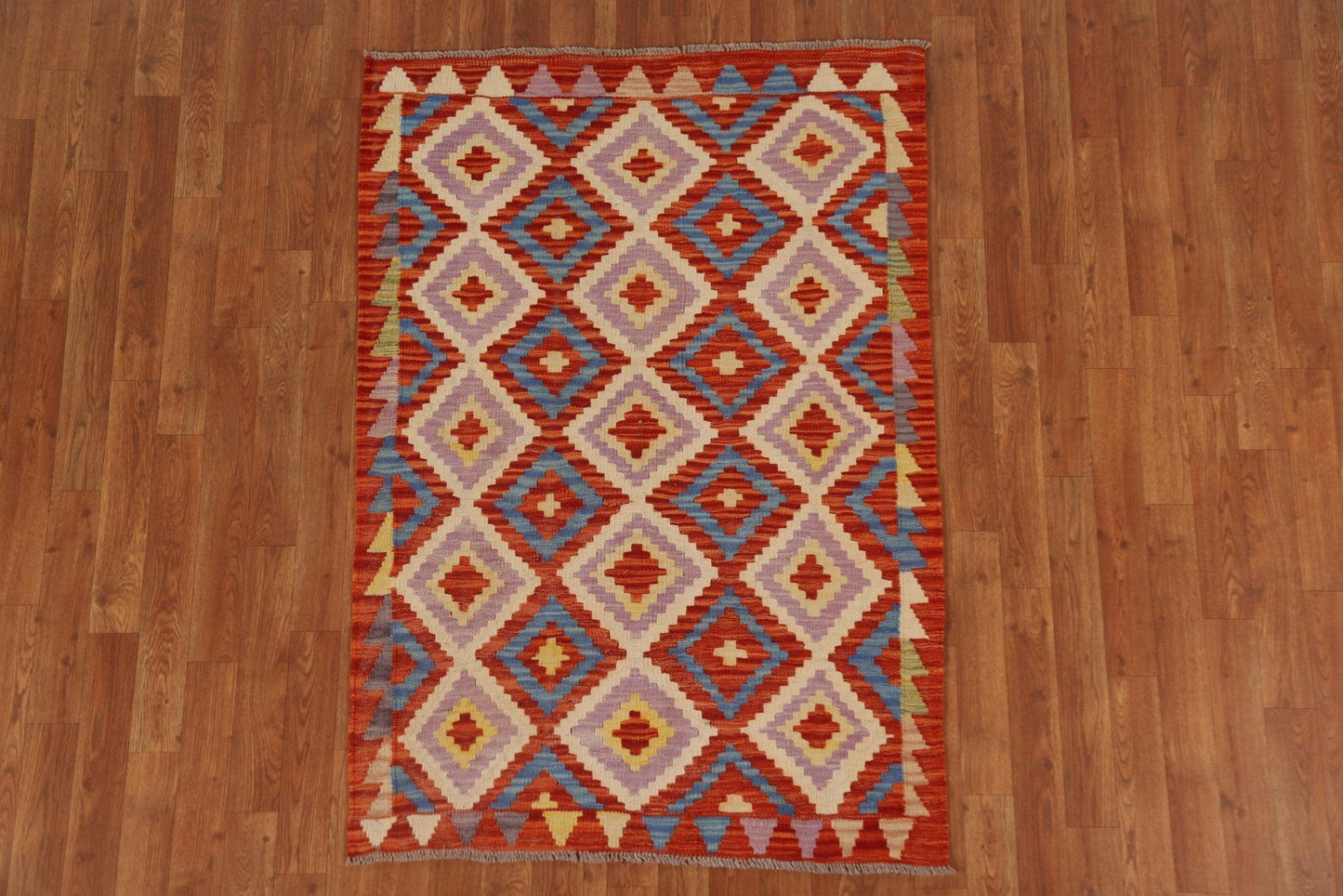 Reversible Wool Kilim Oriental Area Rug 3x5