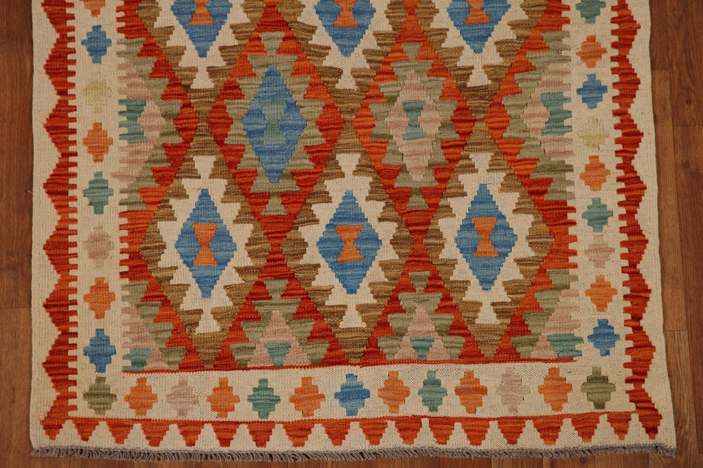 Orange Kilim Oriental Area Rug 3x5