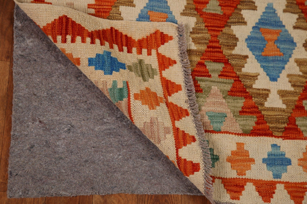 Orange Kilim Oriental Area Rug 3x5