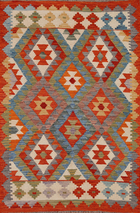 Geometric Kilim Oriental Area Rug 3x5