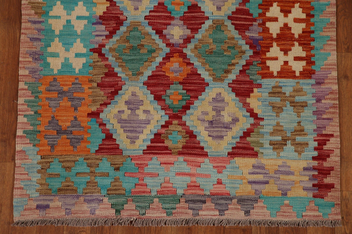 Multi-Color Kilim Oriental Area Rug 3x5