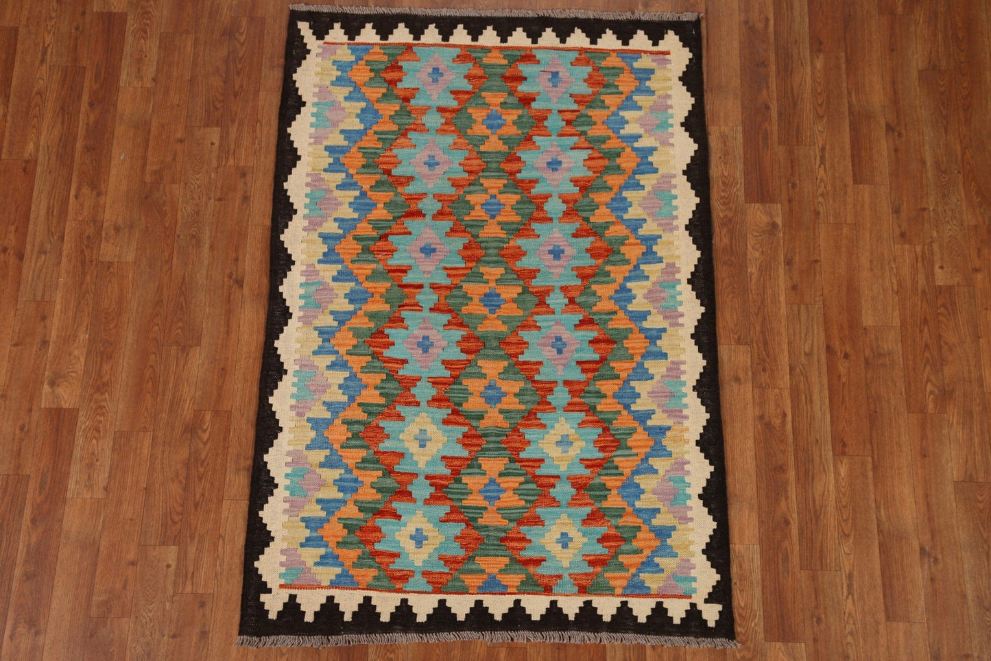 Reversible Wool Kilim Oriental Area Rug 3x5