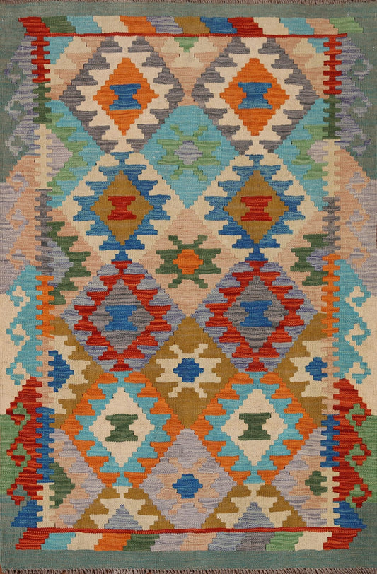 Geometric Kilim Oriental Area Rug 3x5