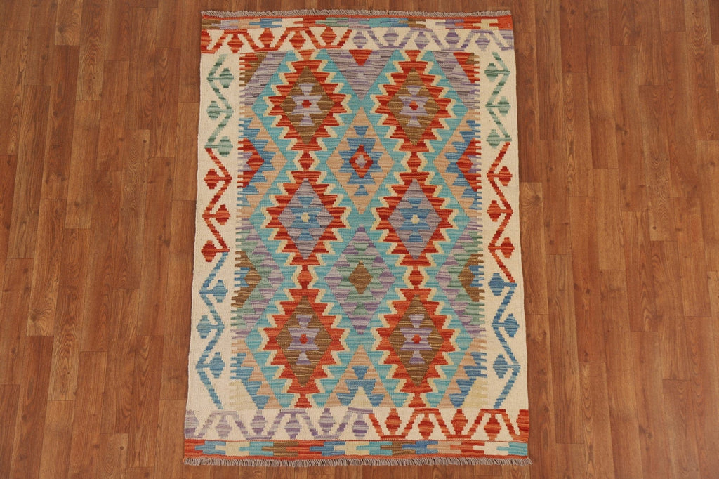 South Western Kilim Oriental Wool Rug 3x5