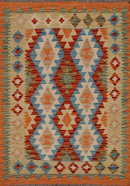 Geometric Kilim Oriental Area Rug 3x5