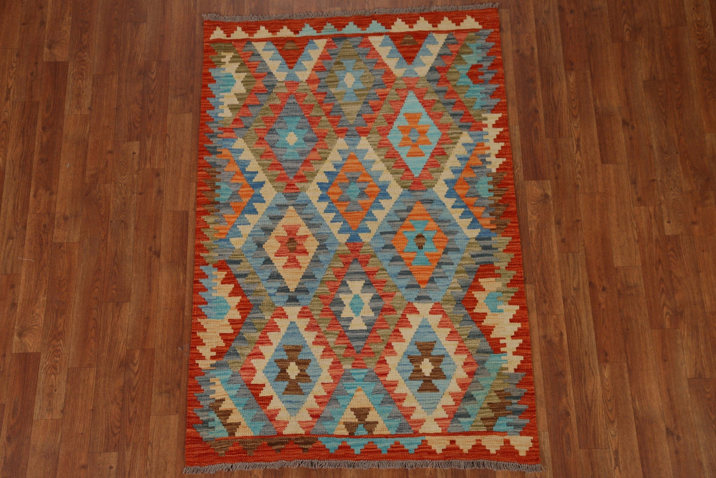 Geometric Kilim Oriental Area Rug 3x5