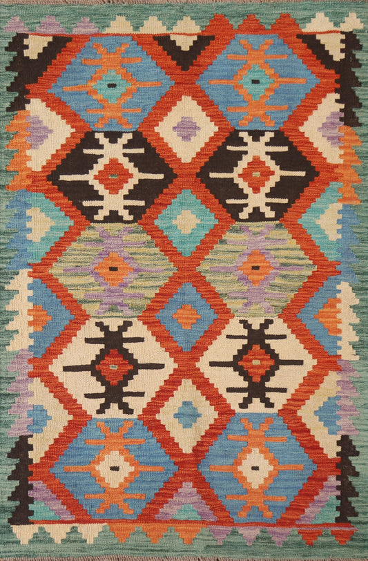 Geometric Kilim Oriental Area Rug 3x5