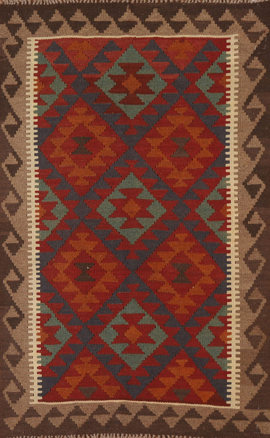 Wool Kilim Tribal Area Rug 3x5