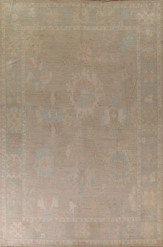 Vegetable Dye Oushak Oriental Large Rug 10x14