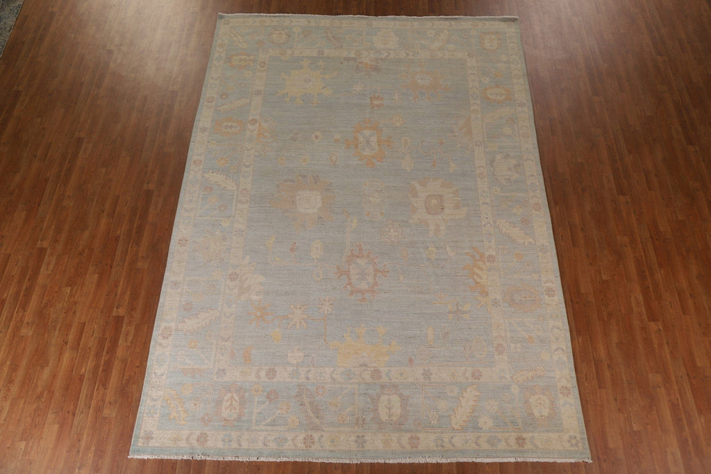 Vegetable Dye Oushak Turkish Area Rug 9x12