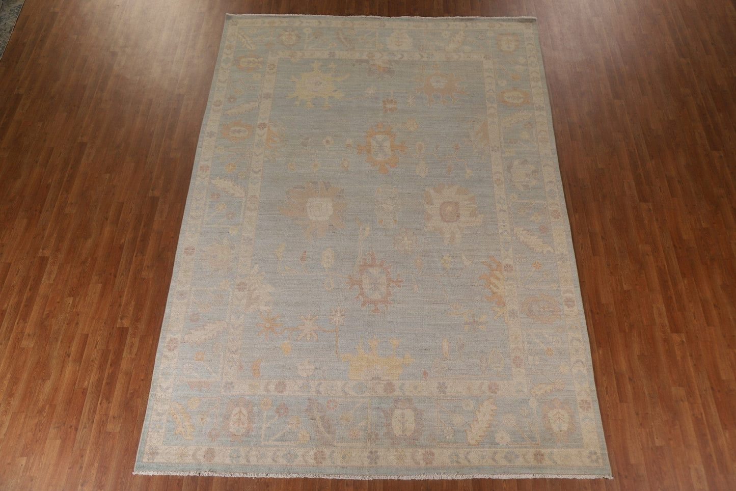 Vegetable Dye Oushak Turkish Area Rug 9x12