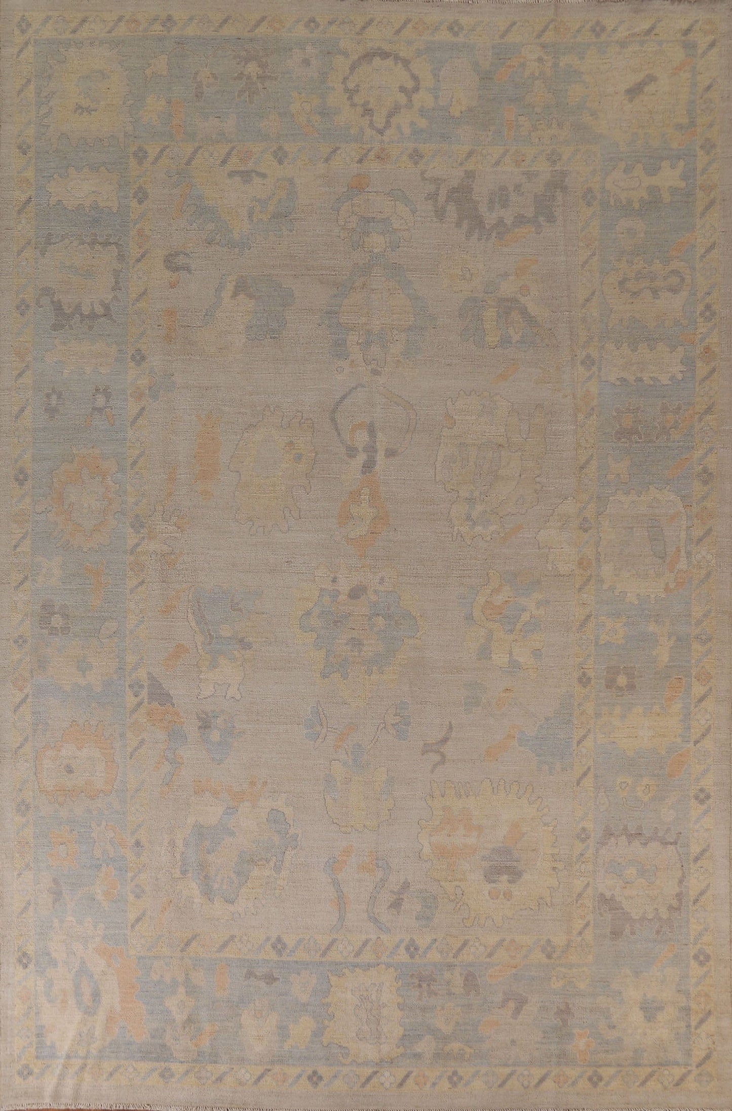 Vegetable Dye Oushak Oriental Area Rug 9x12