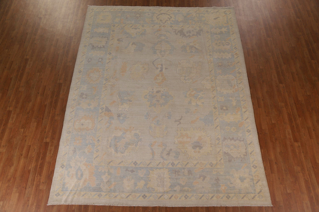 Vegetable Dye Oushak Oriental Area Rug 9x12