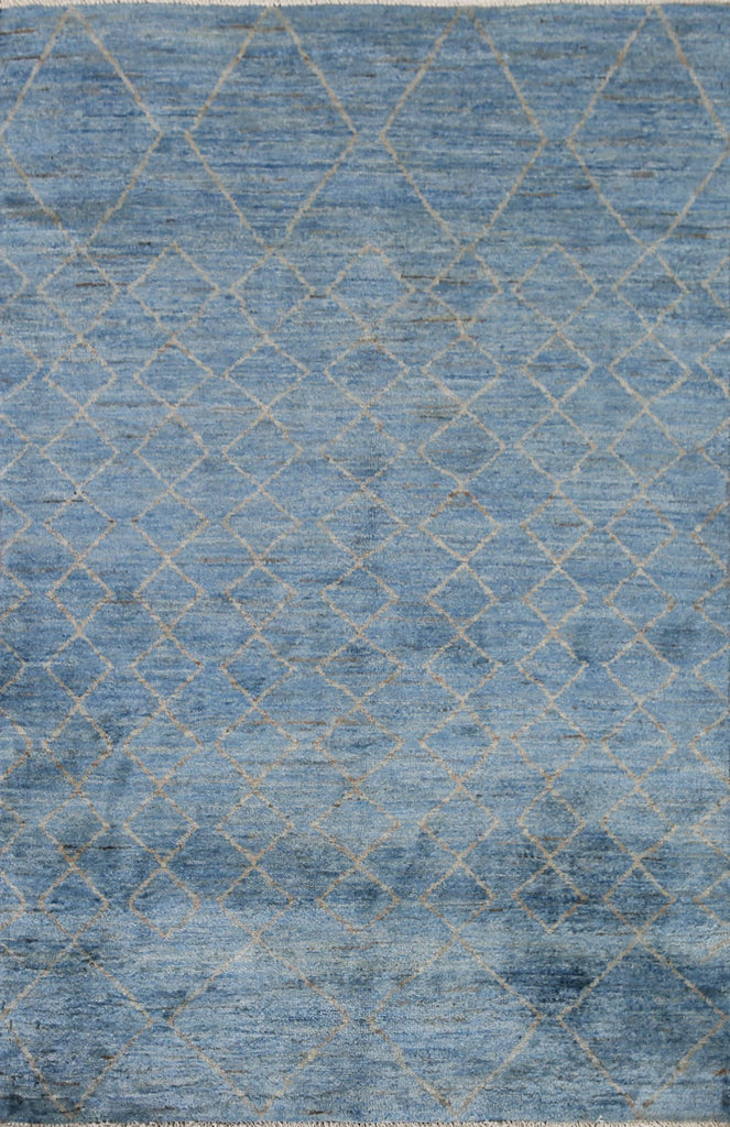 Blue Modern Gabbeh Oriental Area Rug 3x5