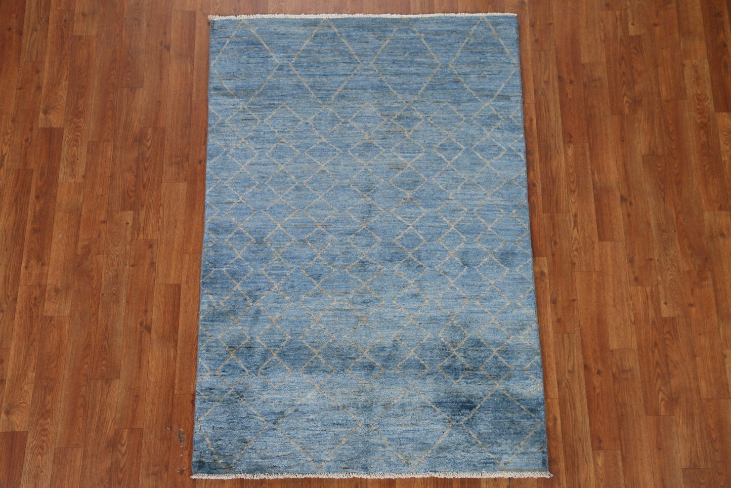 Blue Modern Gabbeh Oriental Area Rug 3x5