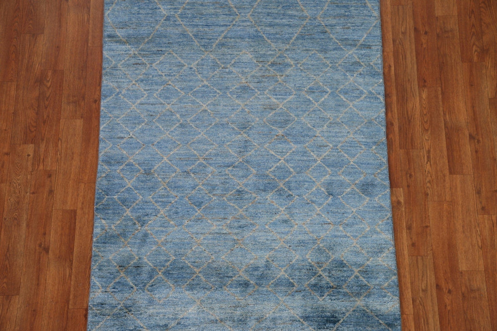 Blue Modern Gabbeh Oriental Area Rug 3x5