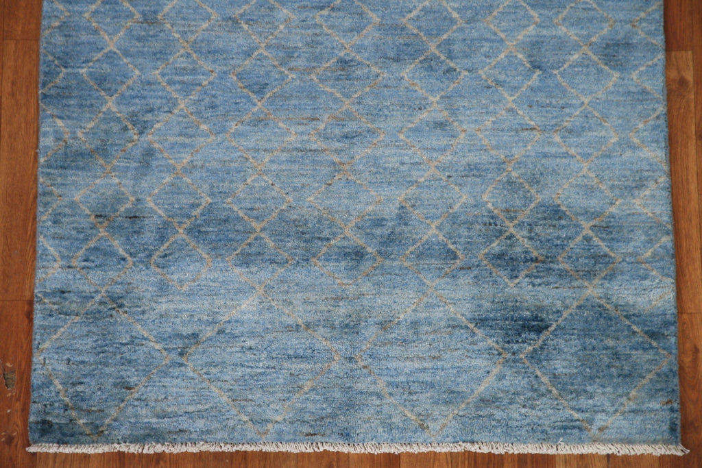 Blue Modern Gabbeh Oriental Area Rug 3x5