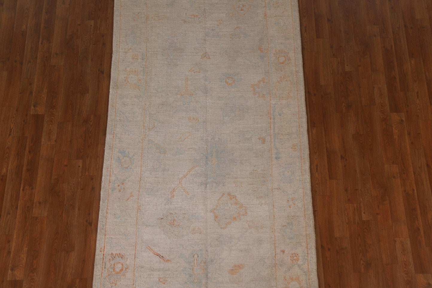 Vegetable Dye Oushak Oriental Runner Rug 4x10