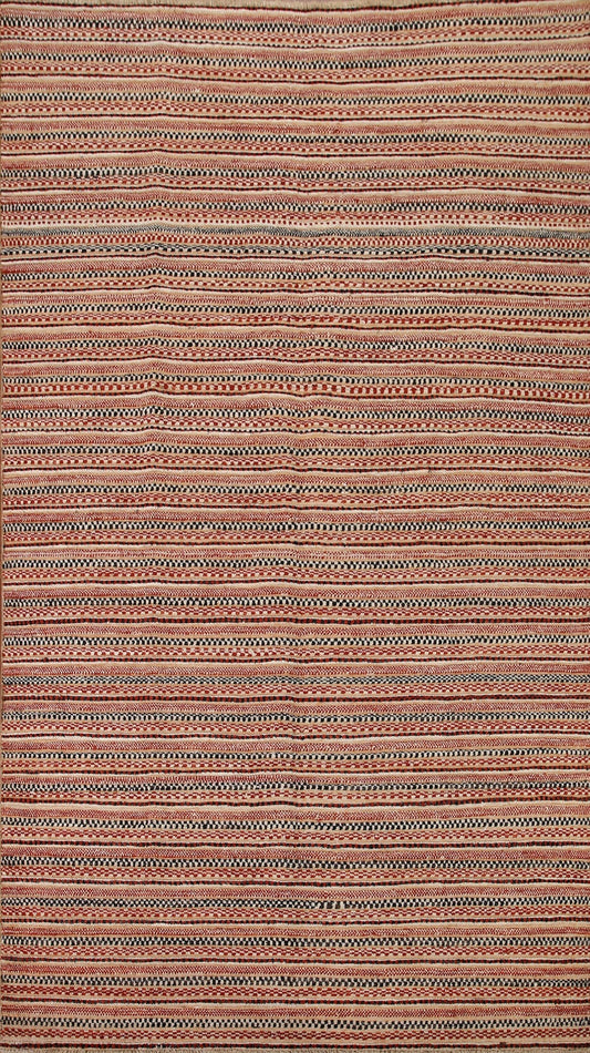 Striped Gabbeh Kashkoli Oriental Area Rug 6x9