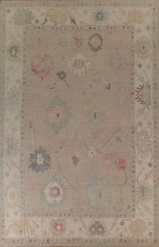 Vegetable Dye Oushak Turkish Area Rug 10x13