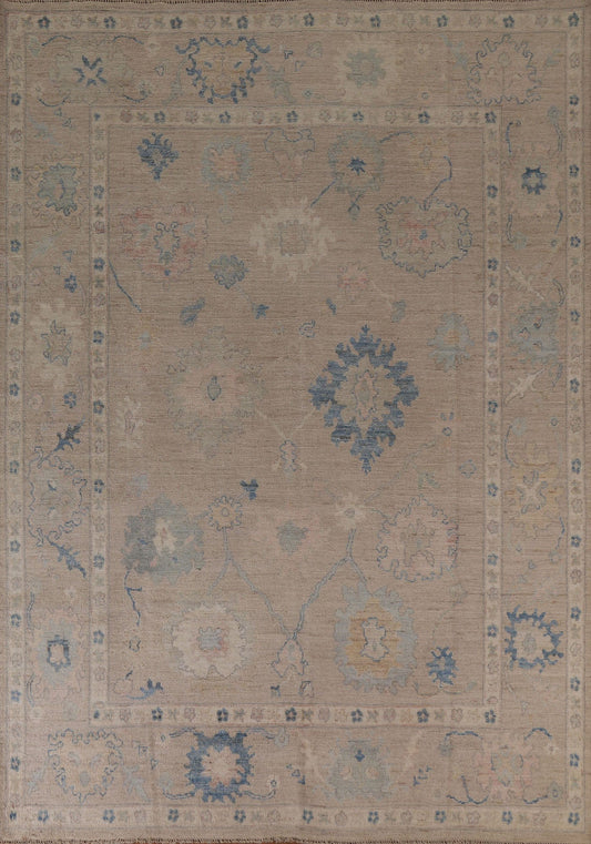 Vegetable Dye Oushak Oriental Area Rug 8x10